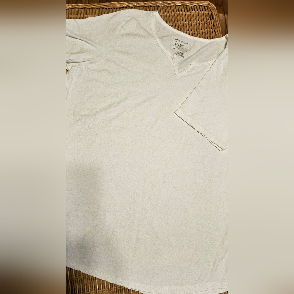 White V-Neck T-Shirt